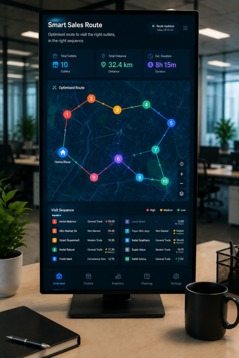DATANORY Artificial Intelligent Agent (AIDA) - AI Smart Sales Route